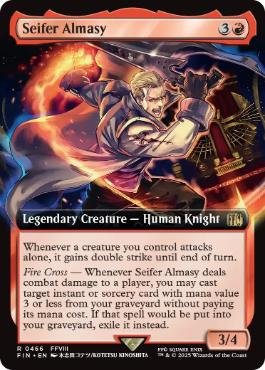 [466]【EN】【FOIL】■拡張アート■サイファー・アルマシー/Seifer Almasy【FIN】[R][赤]
