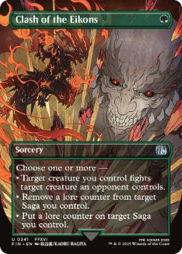 [341]【EN】【FOIL】■ボーダーレス■召喚獣合戦/Clash of the Eikons【FIN】[U][緑]