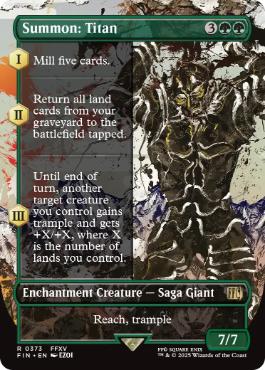 [373]【EN】【FOIL】■ボーダーレス■召喚：タイタン/Summon: Titan【FIN】[R][緑]