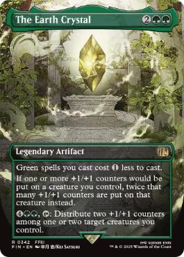 [342]【EN】【FOIL】■ボーダーレス■土のクリスタル/The Earth Crystal【FIN】[R][緑]