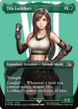 [536]【EN】【サージFOIL】■ボーダーレス■ティファ・ロックハート/Tifa Lockhart【FIN】[R][緑]