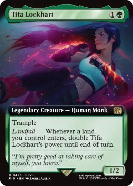 [473]【EN】【FOIL】■拡張アート■ティファ・ロックハート/Tifa Lockhart【FIN】[R][緑]