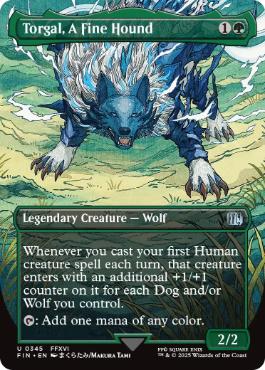 [345]【EN】【FOIL】■ボーダーレス■盟友、トルガル/Torgal, A Fine Hound【FIN】[U][緑]