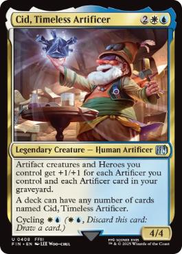 [408]【EN】【FOIL】独創的な革新者、シド/Cid, Timeless Artificer【FIN】[U][多色]
