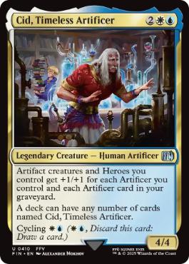 [410]【EN】【FOIL】独創的な革新者、シド/Cid, Timeless Artificer【FIN】[U][多色]