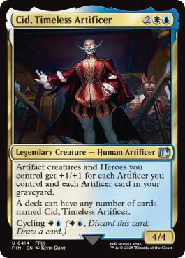[414]【EN】【FOIL】独創的な革新者、シド/Cid, Timeless Artificer【FIN】[U][多色]