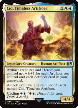 [417]【EN】【FOIL】独創的な革新者、シド/Cid, Timeless Artificer【FIN】[U][多色]