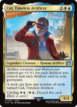 [419]【EN】【FOIL】独創的な革新者、シド/Cid, Timeless Artificer【FIN】[U][多色]