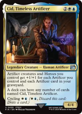 [420]【EN】【FOIL】独創的な革新者、シド/Cid, Timeless Artificer【FIN】[U][多色]