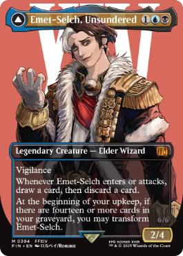 [394]【EN】【FOIL】■ボーダーレス■オリジナル、アシエン・エメトセルク/Emet-Selch, Unsundered【FIN】[M][多色]