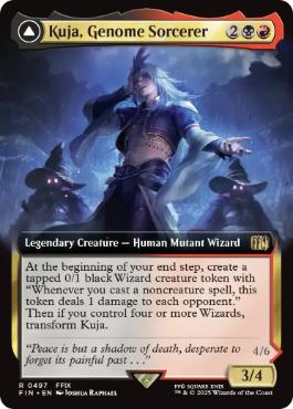 [497]【EN】【FOIL】■拡張アート■ジェノムの魔術師、クジャ/Kuja, Genome Sorcerer【FIN】[R][多色]