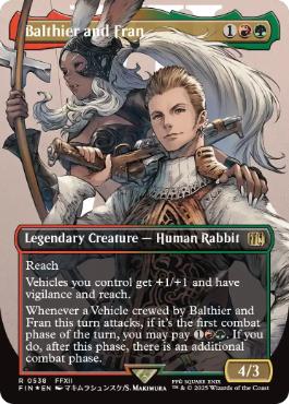 [538]【EN】【サージFOIL】■ボーダーレス■空賊バルフレアとフラン/Balthier and Fran【FIN】[R][多色]