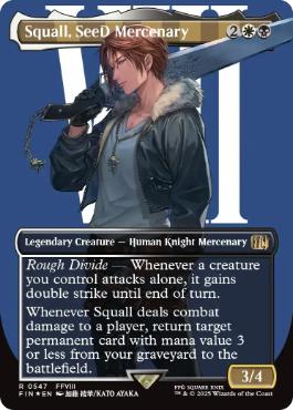[547]【EN】【サージFOIL】■ボーダーレス■SeeDの傭兵、スコール/Squall, SeeD Mercenary【FIN】[R][多色]