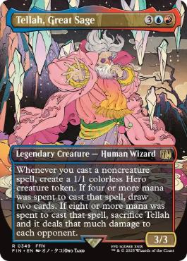 [349]【EN】【FOIL】■ボーダーレス■大賢者、テラ/Tellah, Great Sage【FIN】[R][多色]