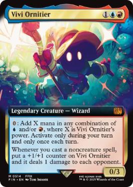 [514]【EN】【FOIL】■拡張アート■迷える黒魔道士、ビビ/Vivi Ornitier【FIN】[M][多色]