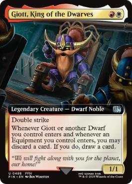 [488]【EN】【FOIL】■拡張アート■ドワーフの王、ジオット/Giott, King of the Dwarves【FIN】[U][多色]