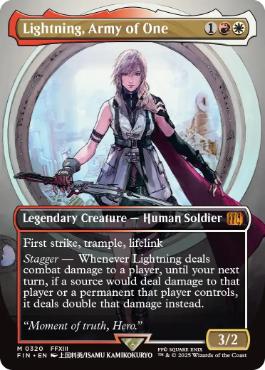 [320]【EN】【FOIL】■ボーダーレス■シーンドライブ、ライトニング/Lightning, Army of One【FIN】[M][多色]