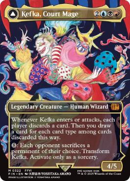 [322]【EN】【FOIL】■ボーダーレス■人造魔導士、ケフカ/Kefka, Court Mage【FIN】[M][多色]
