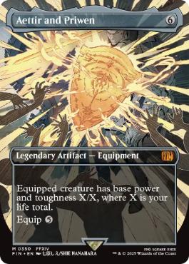 [350]【EN】【FOIL】■ボーダーレス■エーティル＆プリュウェン/Aettir and Priwen【FIN】[M][茶]