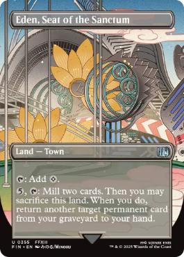 [355]【EN】【FOIL】■ボーダーレス■聖府首都、エデン/Eden, Seat of the Sanctum【FIN】[U][土地]