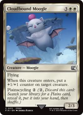 [011]【EN】雲海のモーグリ族/Cloudbound Moogle【FIN】[C][白]