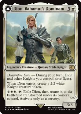 [016]【EN】バハムートのドミナント、ディオン/Dion, Bahamut's Dominant【FIN】[R][白]