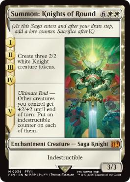 [036]【EN】召喚：ナイツオブラウンド/Summon: Knights of Round【FIN】[M][白]