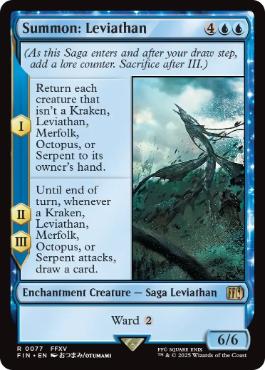 [077]【EN】召喚：リヴァイアサン/Summon: Leviathan【FIN】[R][青]