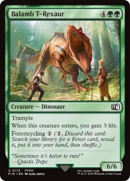 [173]【EN】バラムのアルケオダイノス/Balamb T-Rexaur【FIN】[C][緑]