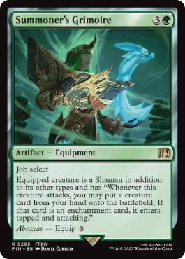 [205]【EN】「召喚士」の魔道書/Summoner's Grimoire【FIN】[R][緑]