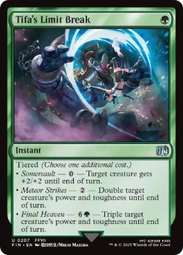 [207]【EN】リミットブレイク：ティファ/Tifa's Limit Break【FIN】[U][緑]