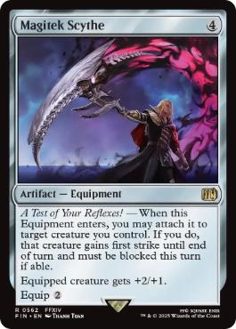 [562]【EN】マジテックサイズ/Magitek Scythe【FIN】[R][茶]