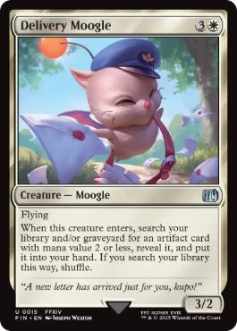 [015]【EN】【FOIL】レターモーグリ/Delivery Moogle【FIN】[U][白]