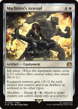 [023]【EN】【FOIL】「機工士」の装備/Machinist's Arsenal【FIN】[R][白]