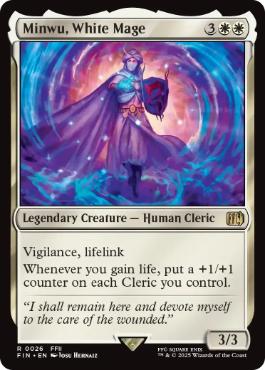 [026]【EN】【FOIL】白魔導師、ミンウ/Minwu, White Mage【FIN】[R][白]