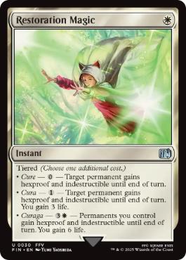 [030]【EN】【FOIL】回復魔法/Restoration Magic【FIN】[U][白]