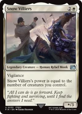[033]【EN】【FOIL】スノウ・ヴィリアース/Snow Villiers【FIN】[U][白]