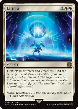 [038]【EN】【FOIL】古代魔法「アルテマ」/Ultima【FIN】[R][白]