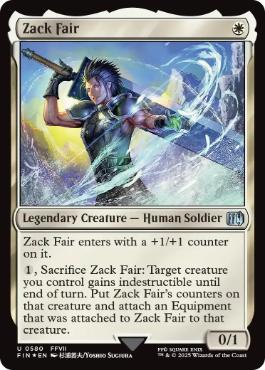 [580]【EN】【サージFOIL】ザックス・フェア/Zack Fair【FIN】[U][白]