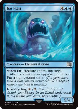 [055]【EN】【FOIL】アイスプリン/Ice Flan【FIN】[C][青]