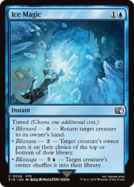 [056]【EN】【FOIL】氷魔法/Ice Magic【FIN】[C][青]