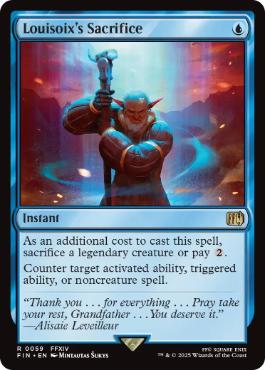 [059]【EN】【FOIL】ルイゾワの献身/Louisoix's Sacrifice【FIN】[R][青]