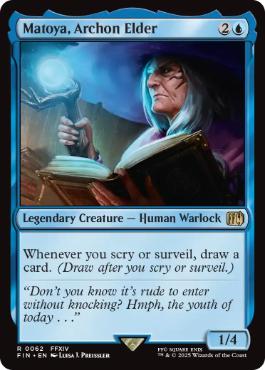 [062]【EN】【FOIL】隠者、マトーヤ/Matoya, Archon Elder【FIN】[R][青]