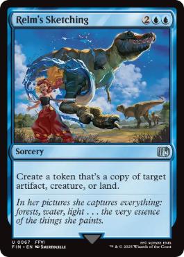 [067]【EN】【FOIL】リルムのスケッチ/Relm's Sketching【FIN】[U][青]