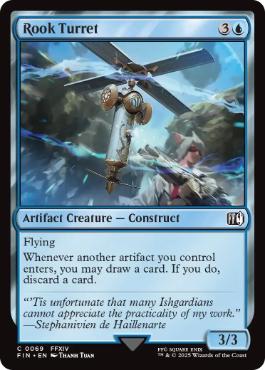 [069]【EN】【FOIL】オートタレット・ルーク/Rook Turret【FIN】[C][青]