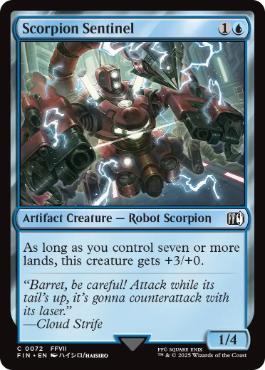 [072]【EN】【FOIL】ガードスコーピオン/Scorpion Sentinel【FIN】[C][青]