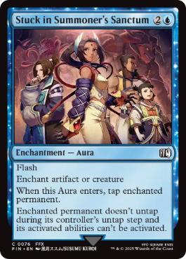 [076]【EN】【FOIL】祈り子の間での捕縛/Stuck in Summoner's Sanctum【FIN】[C][青]