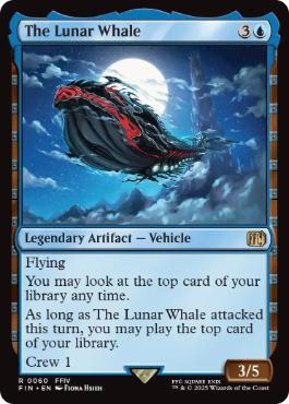 [060]【EN】【FOIL】魔導船/The Lunar Whale【FIN】[R][青]