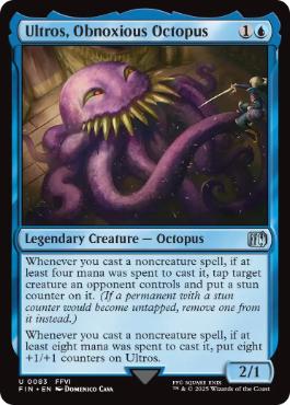 [083]【EN】【FOIL】迷惑なタコ、オルトロス/Ultros, Obnoxious Octopus【FIN】[U][青]