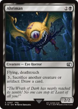 [087]【EN】【FOIL】アーリマン/Ahriman【FIN】[C][黒]